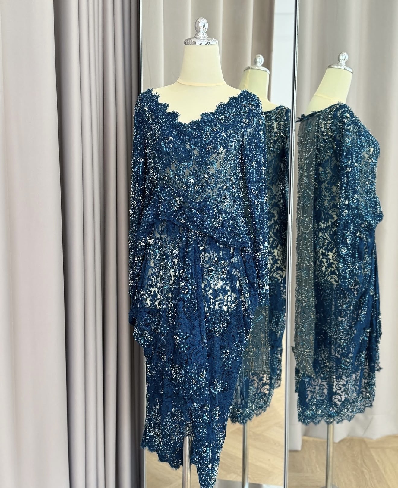 Teal Blue Kebaya by Studio BOH