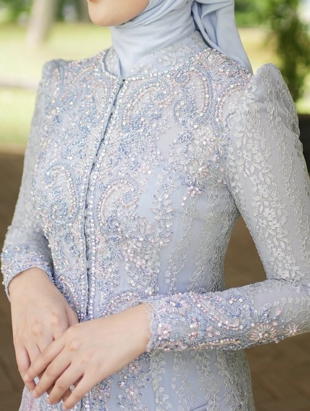 Baby Blue Kebaya by Hands of Olin
