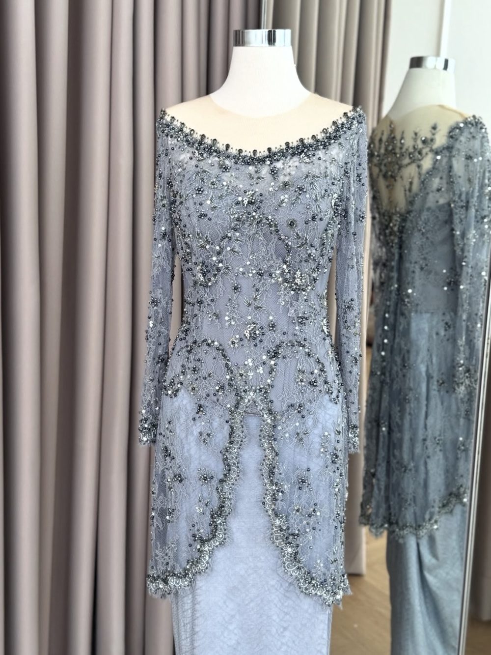 Denim Blue Kebaya by Delmora