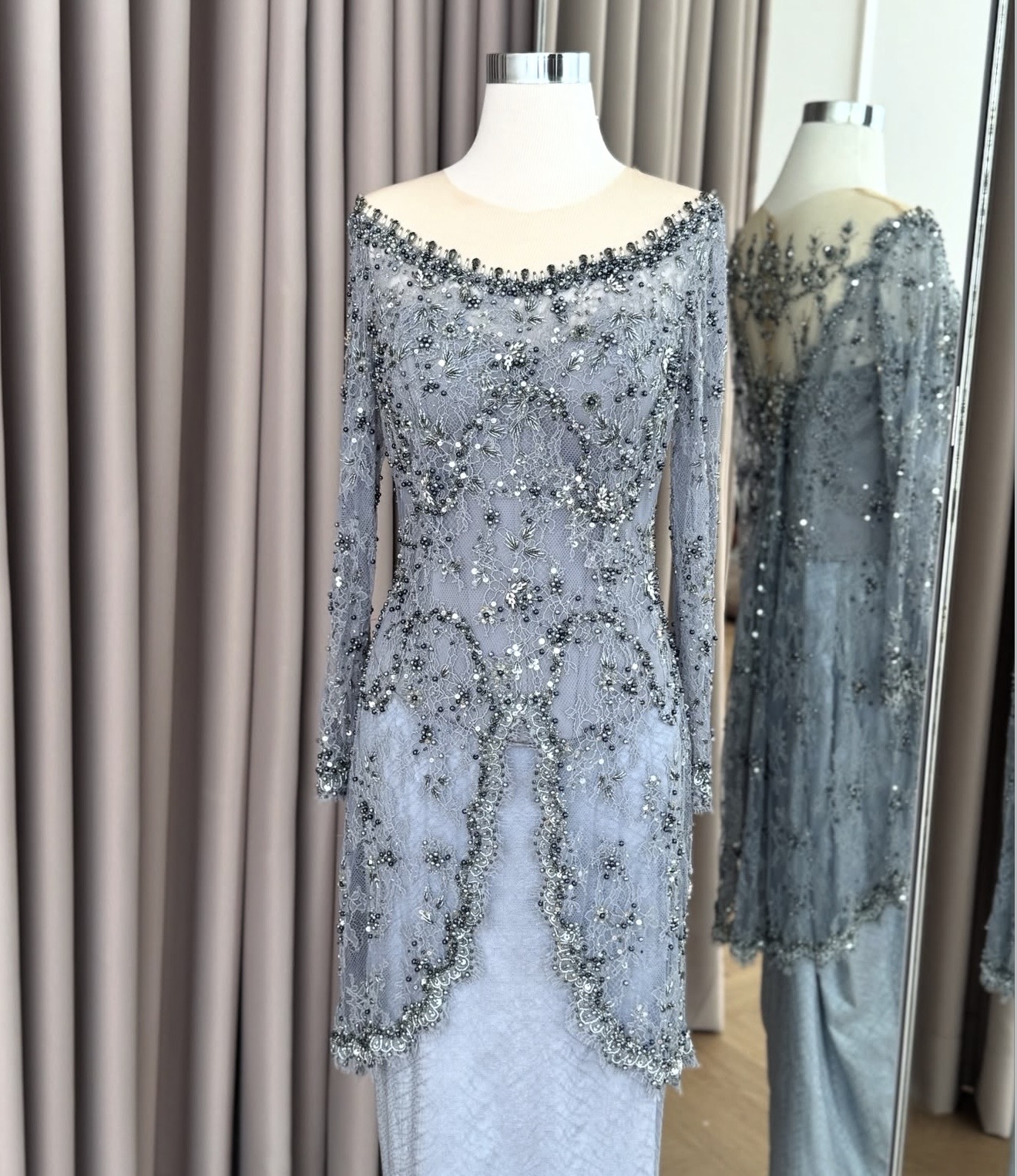 Denim Blue Kebaya by Delmora