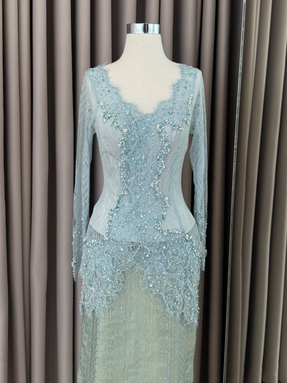 Powder Blue Kebaya by Wiranti Kurnia