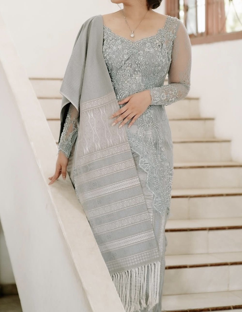 Light Blue Kebaya by Hands of Olin