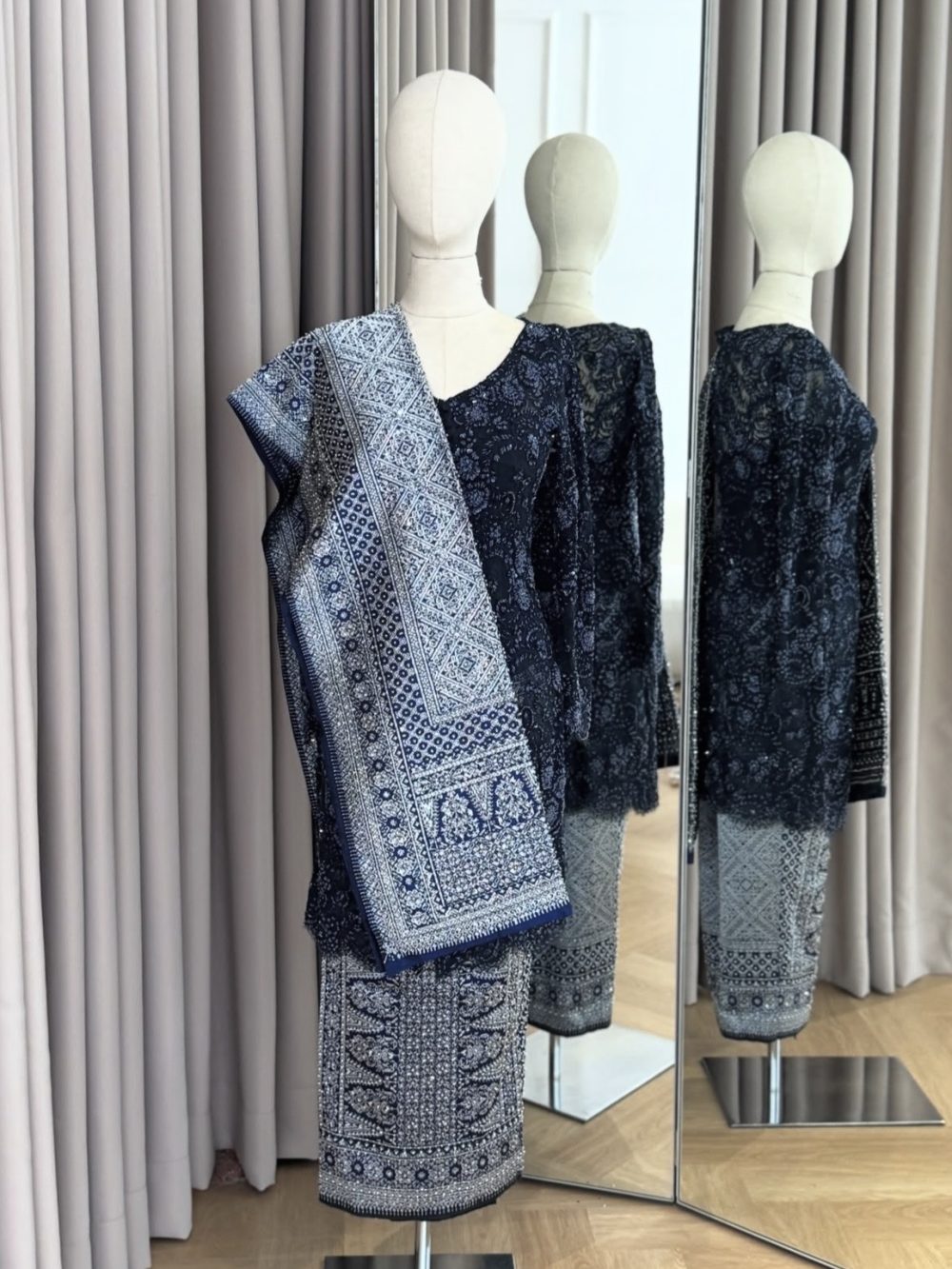 Navy Blue Kebaya by Didiet Maulana