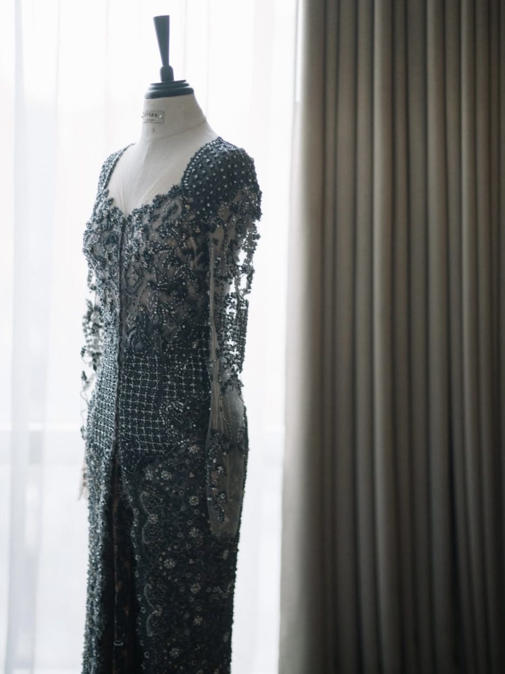 Dark Grey Kebaya by Kirtas Official