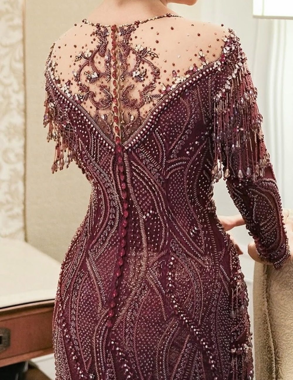 Maroon Kebaya by Ivory Studio