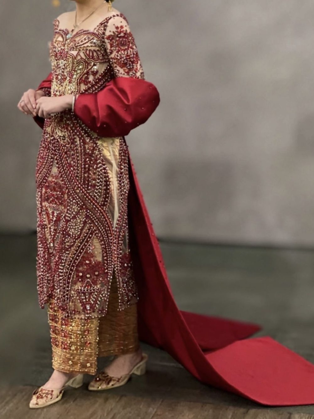 Maroon Kebaya by Azalia Clarissa