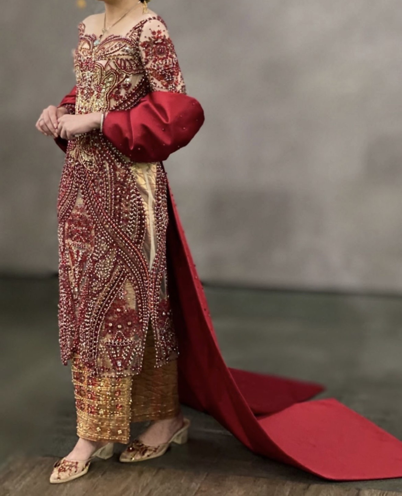 Maroon Kebaya by Azalia Clarissa