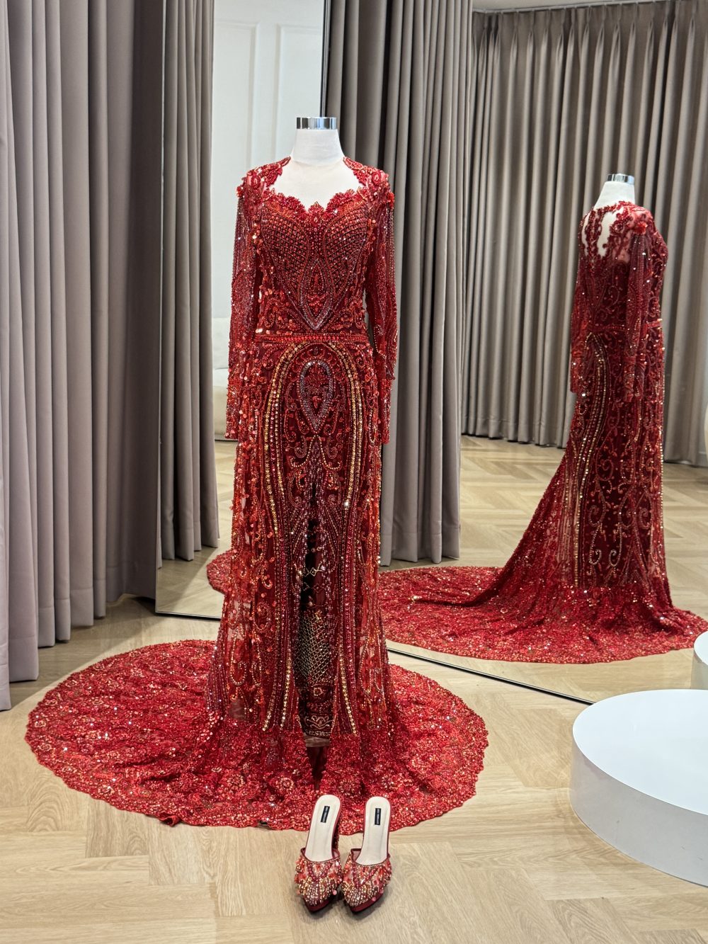 Red Kebaya by Asky Febrianti