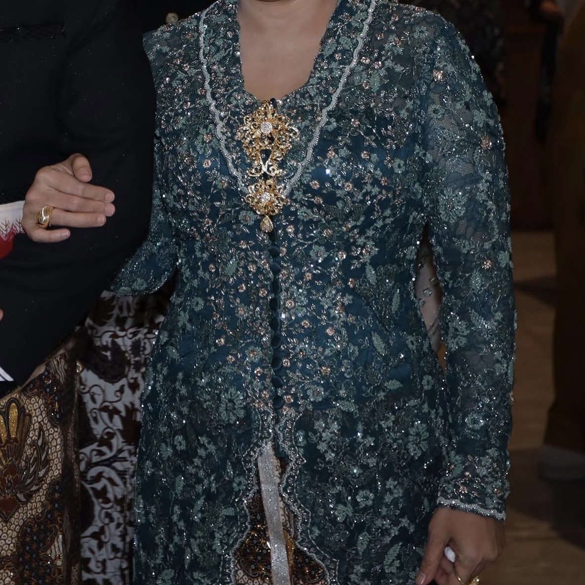 Teal Green Kebaya by Artha Putri