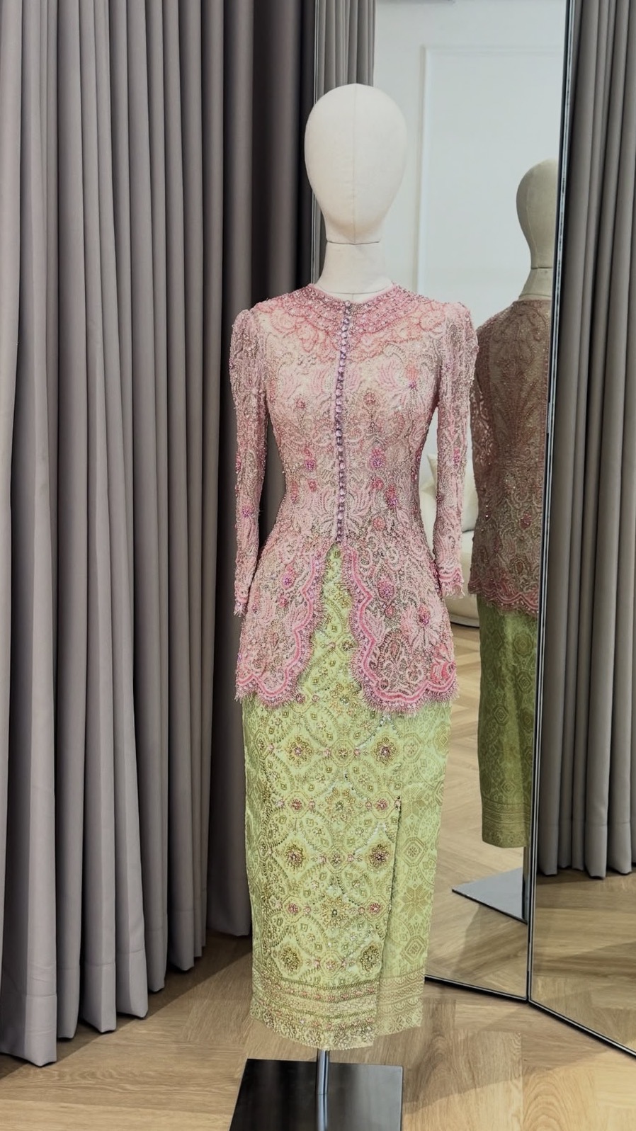 Soft Pink Kebaya by Talitha Tsukotjo
