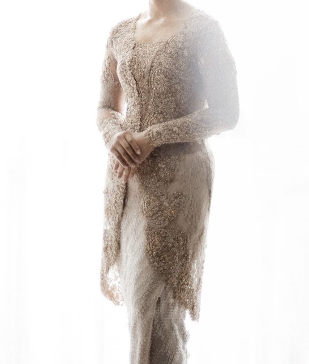 Beige Mocca Kebaya by Kirtas Official