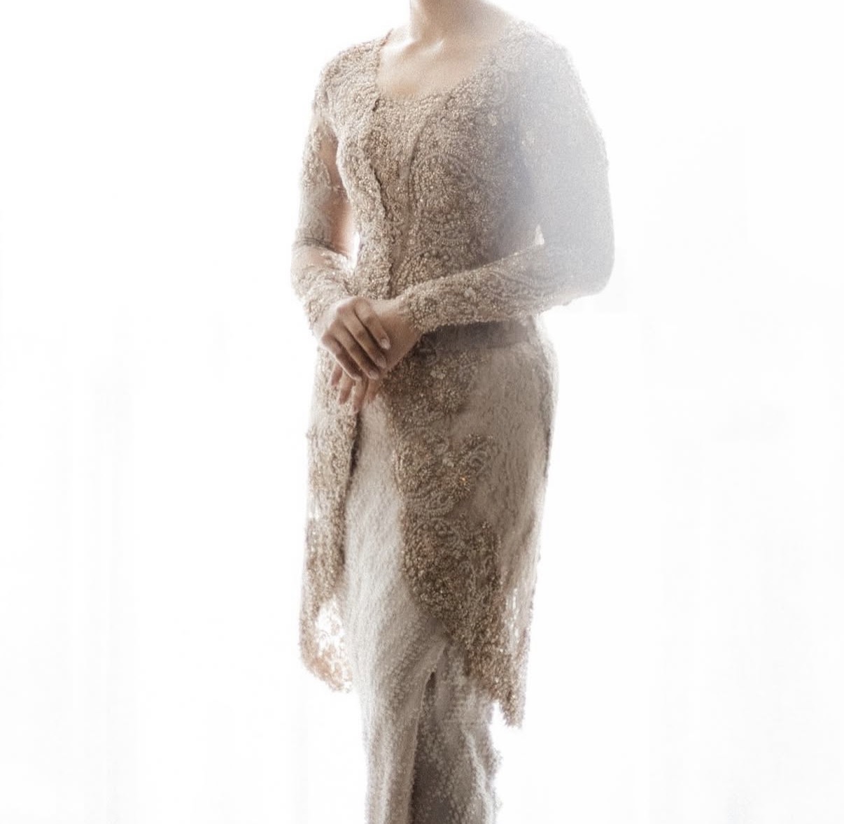 Beige Mocca Kebaya by Kirtas Official