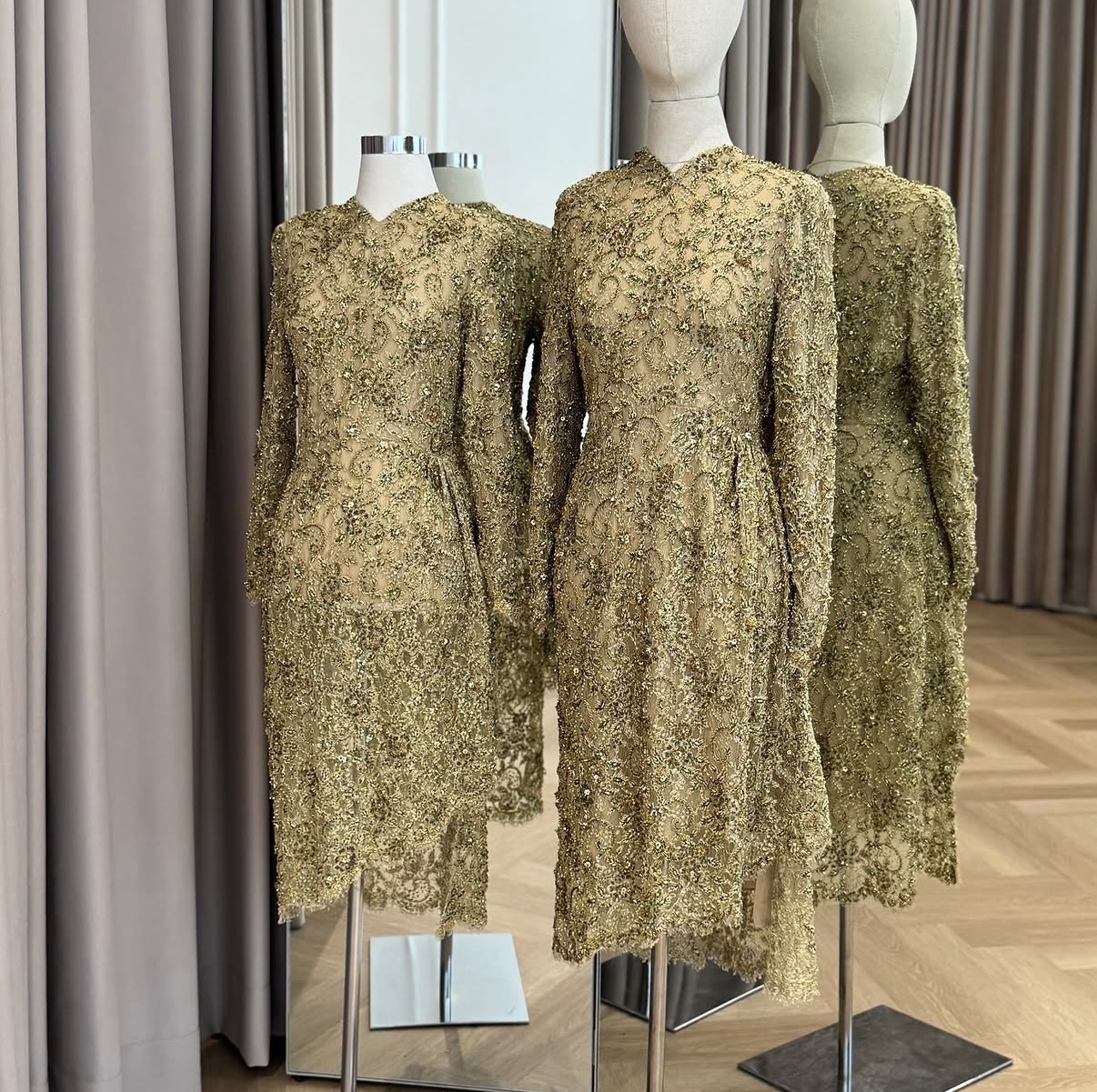 Gold Kebaya Kurung by Studio BOH