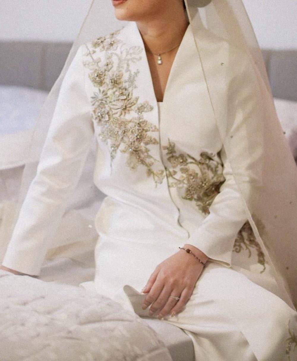 White Satin Kebaya by Alidha