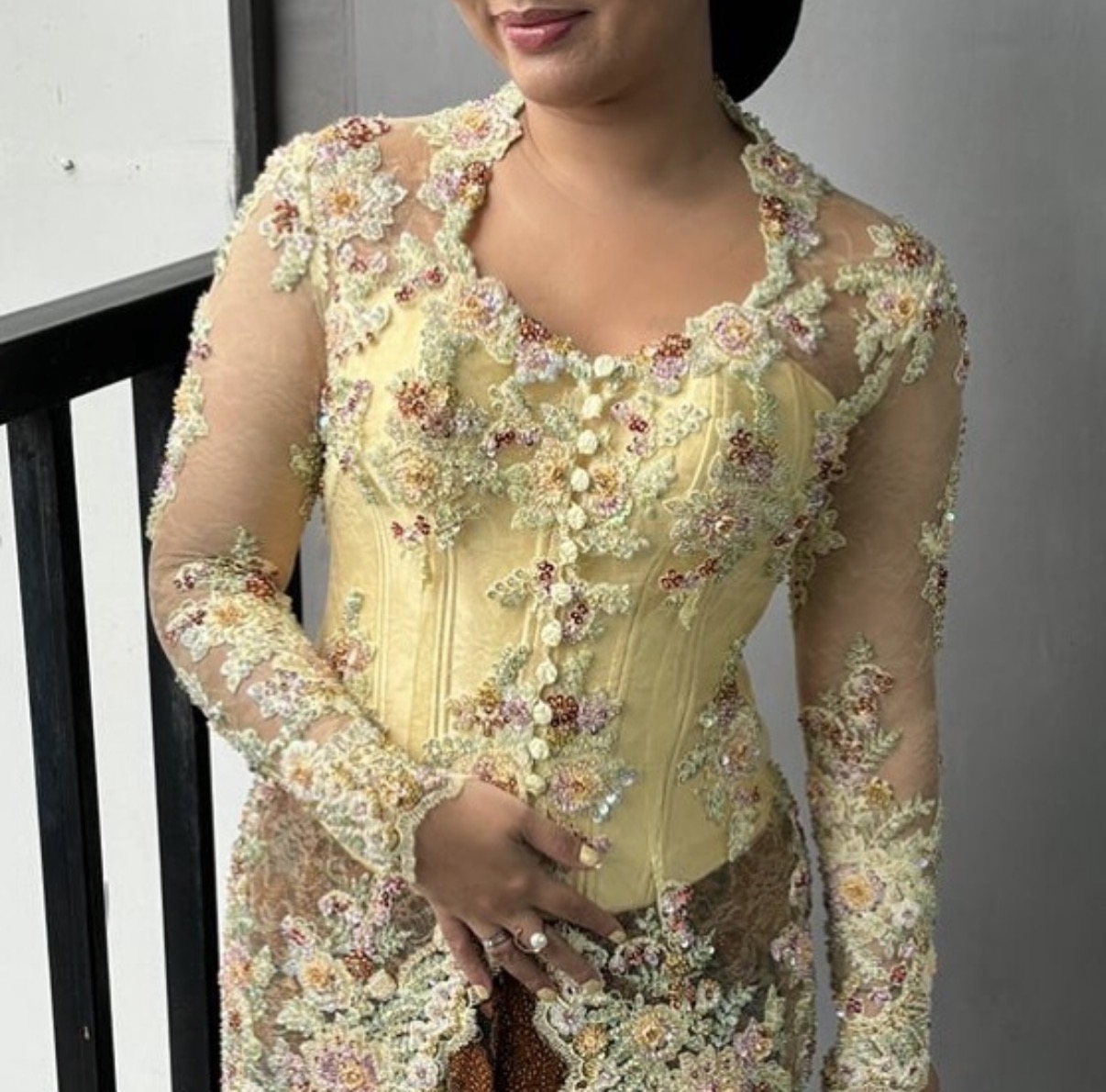 Soft Yellow Kebaya by Jojo Septhio