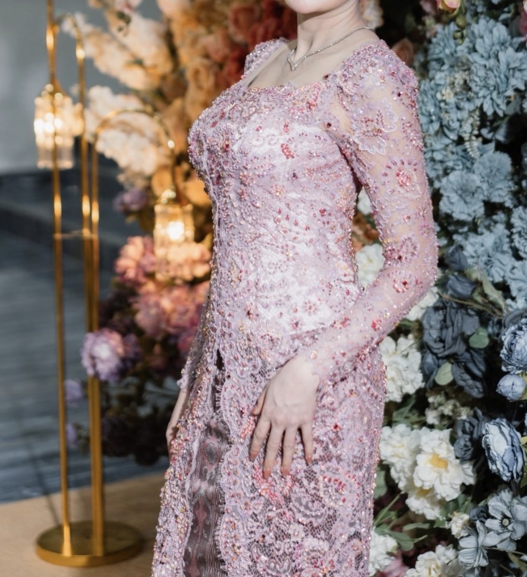 Pink Mauve Kebaya by Ronauli Liu