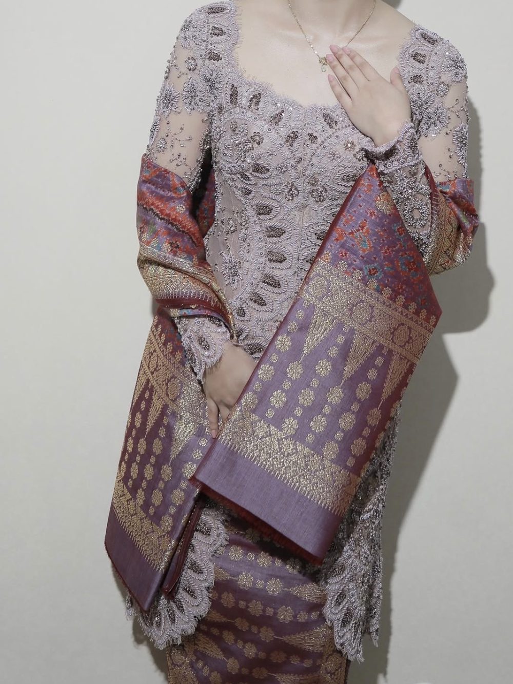Dusty Purple Kebaya by Kirtas Official