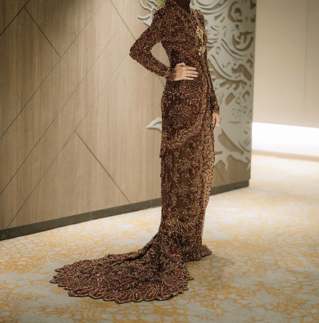 Mahogany Brown Kebaya by Studio BOH