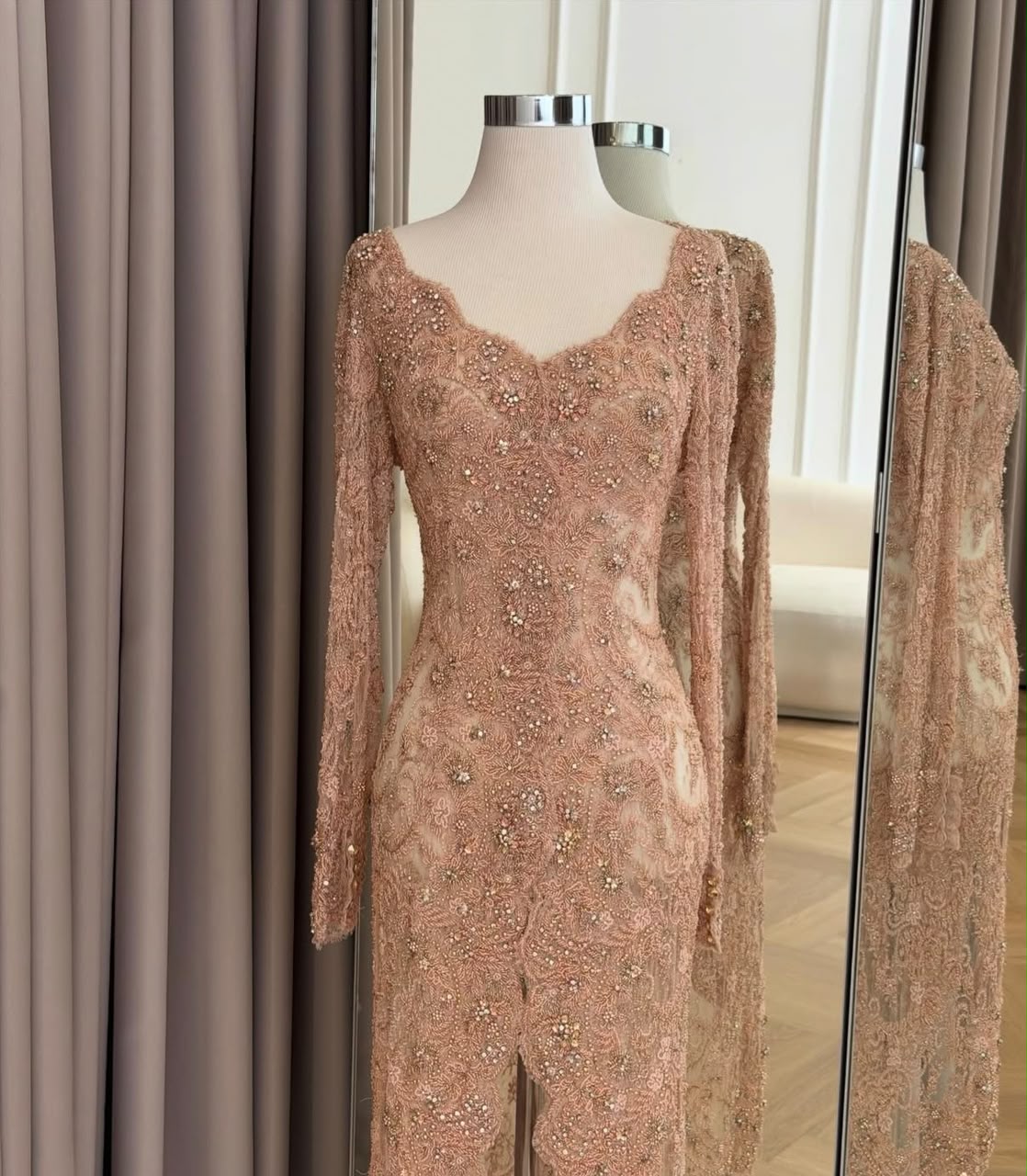 Peach Kebaya by Vera Kebaya