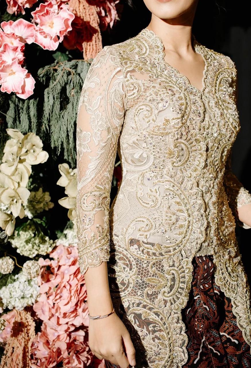 Sage Green Kebaya by Devi Fadlan