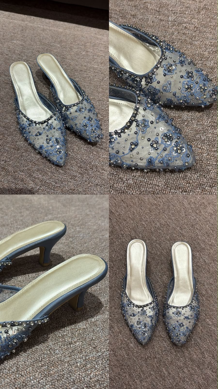 Heels Denim Blue by Azalia Clarissa
