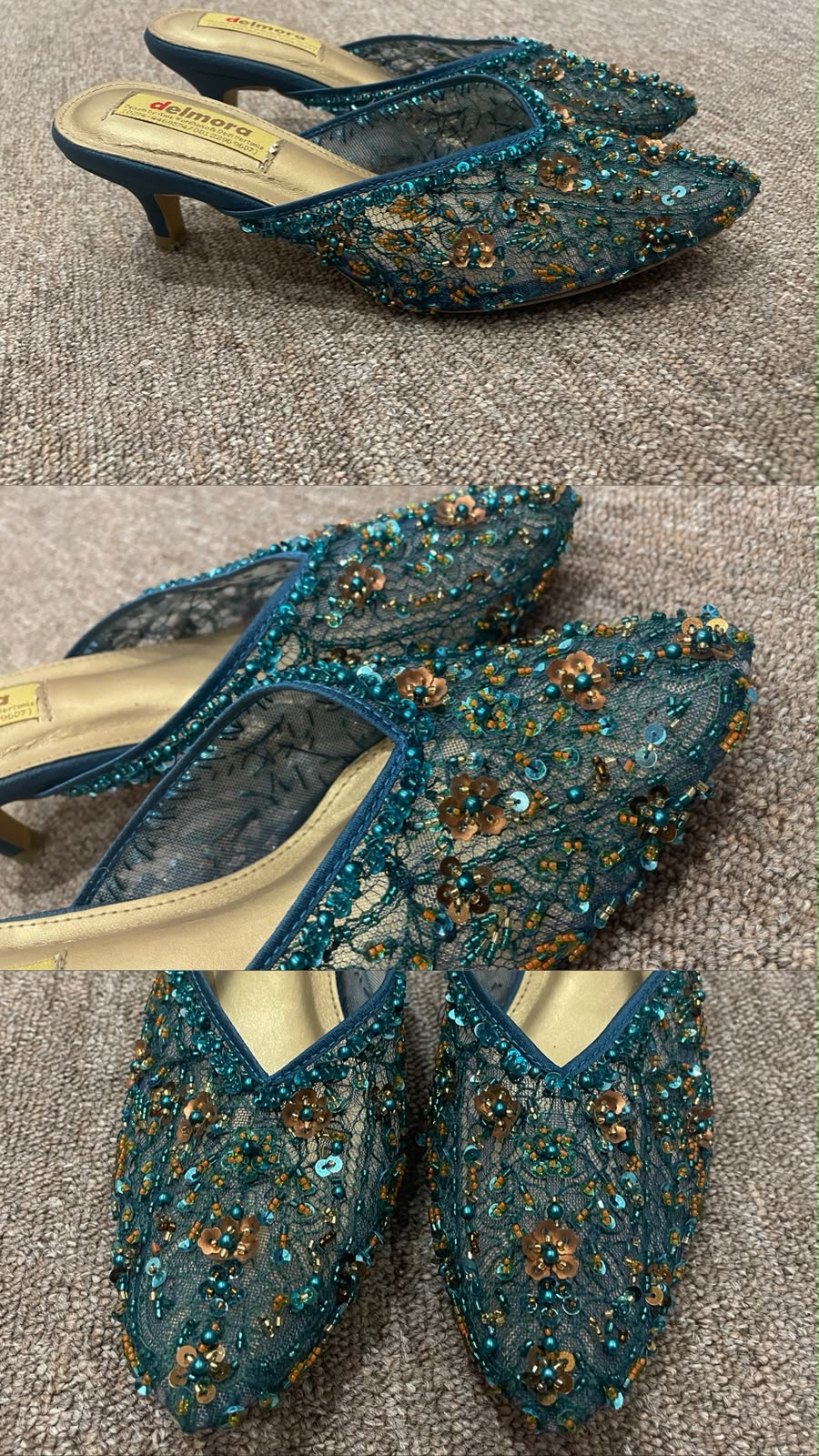 Heels Emerald Green by Delmora Attire