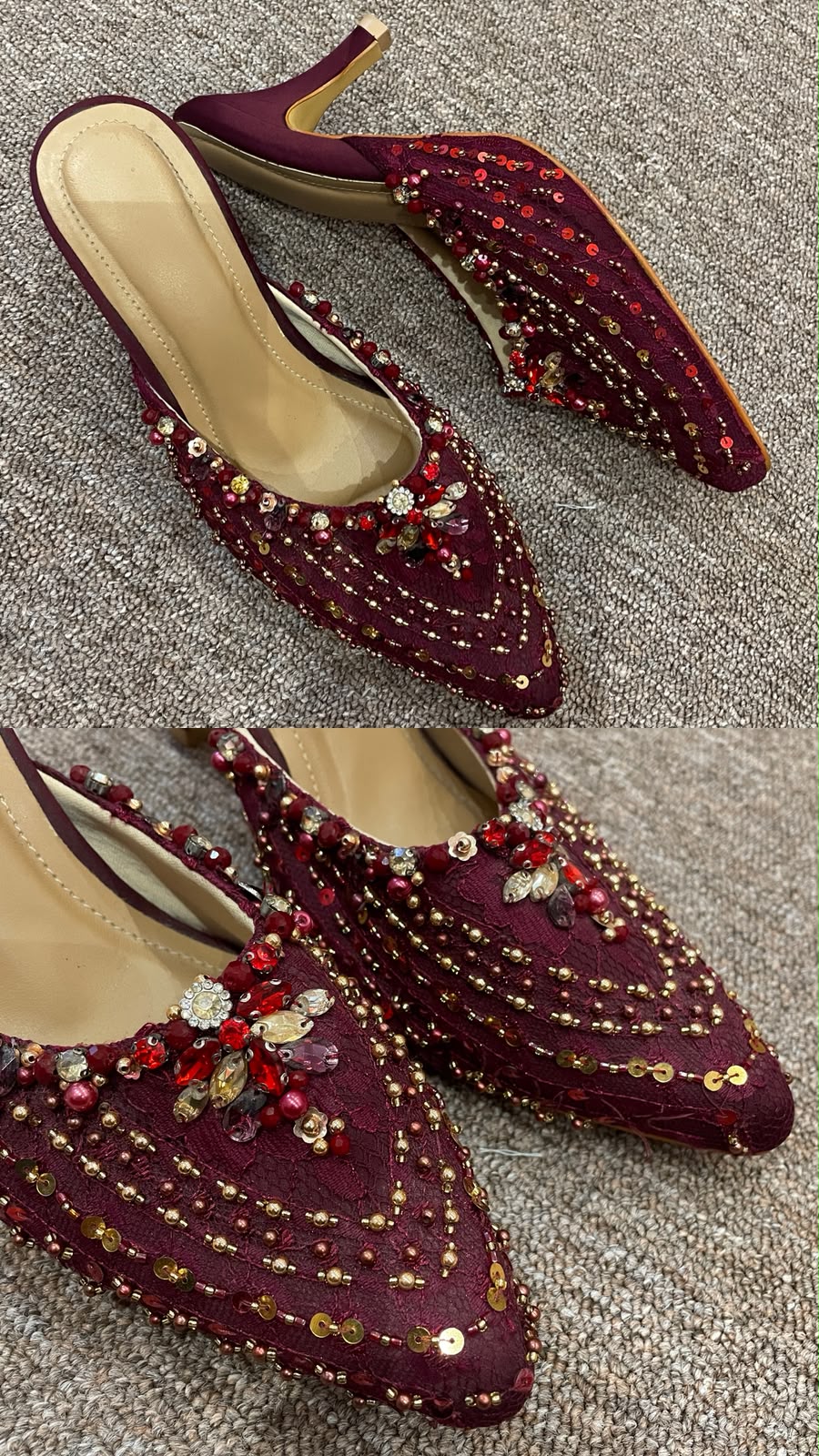 Heels Burgundy by Rika Wirtjes