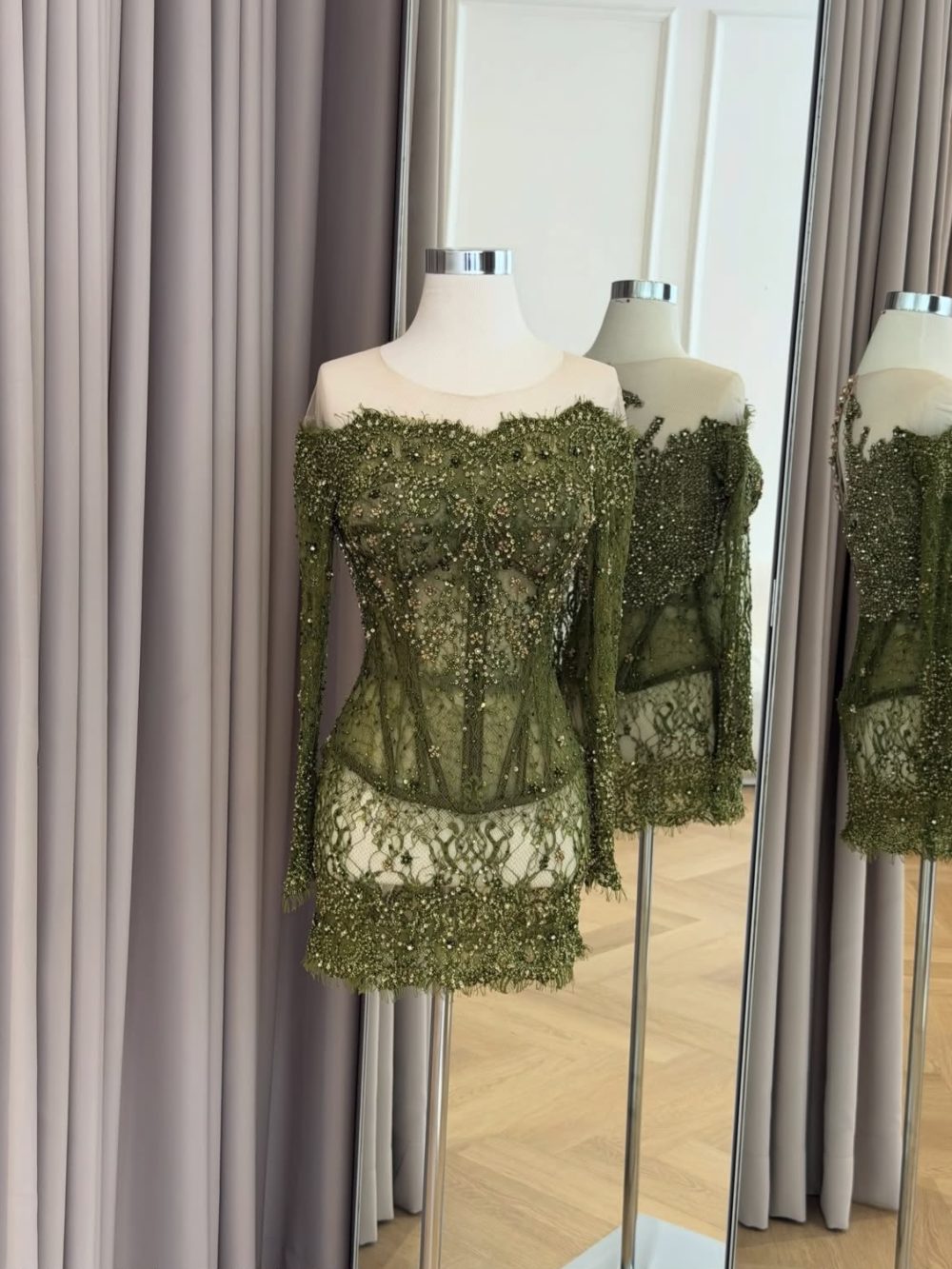 Moss Green Kebaya by Kirtas Official