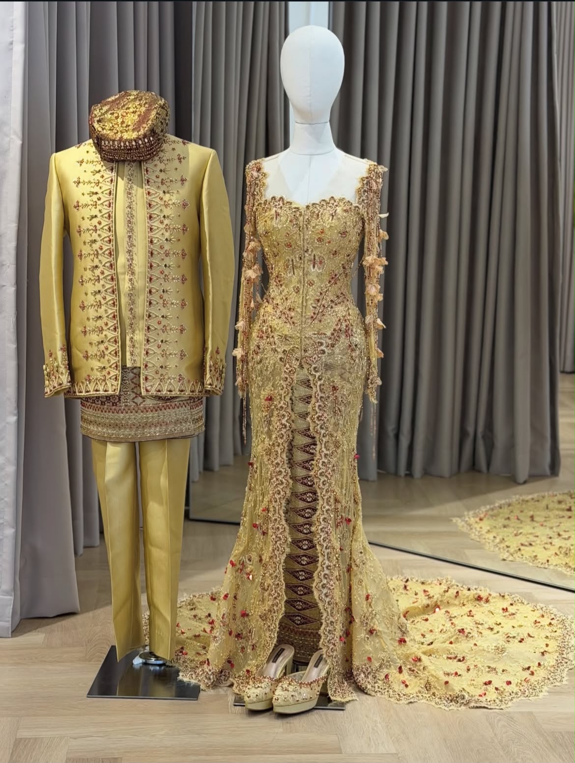 Antique Gold Beskap by Myrna Myura