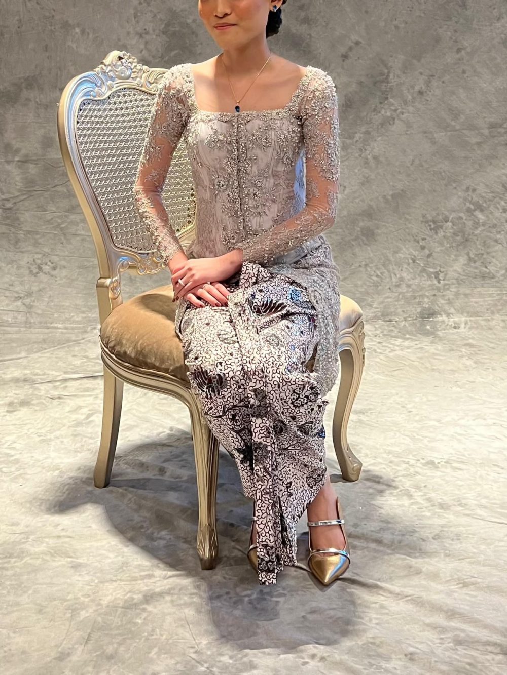 Grey Kebaya by Anis Saffira